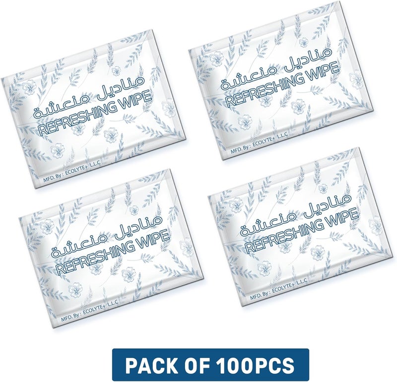 ECOLYTE+ مناديل مبللة مضادة للبكتيريا إيكوليت+ - 100 عبوة - Image 2